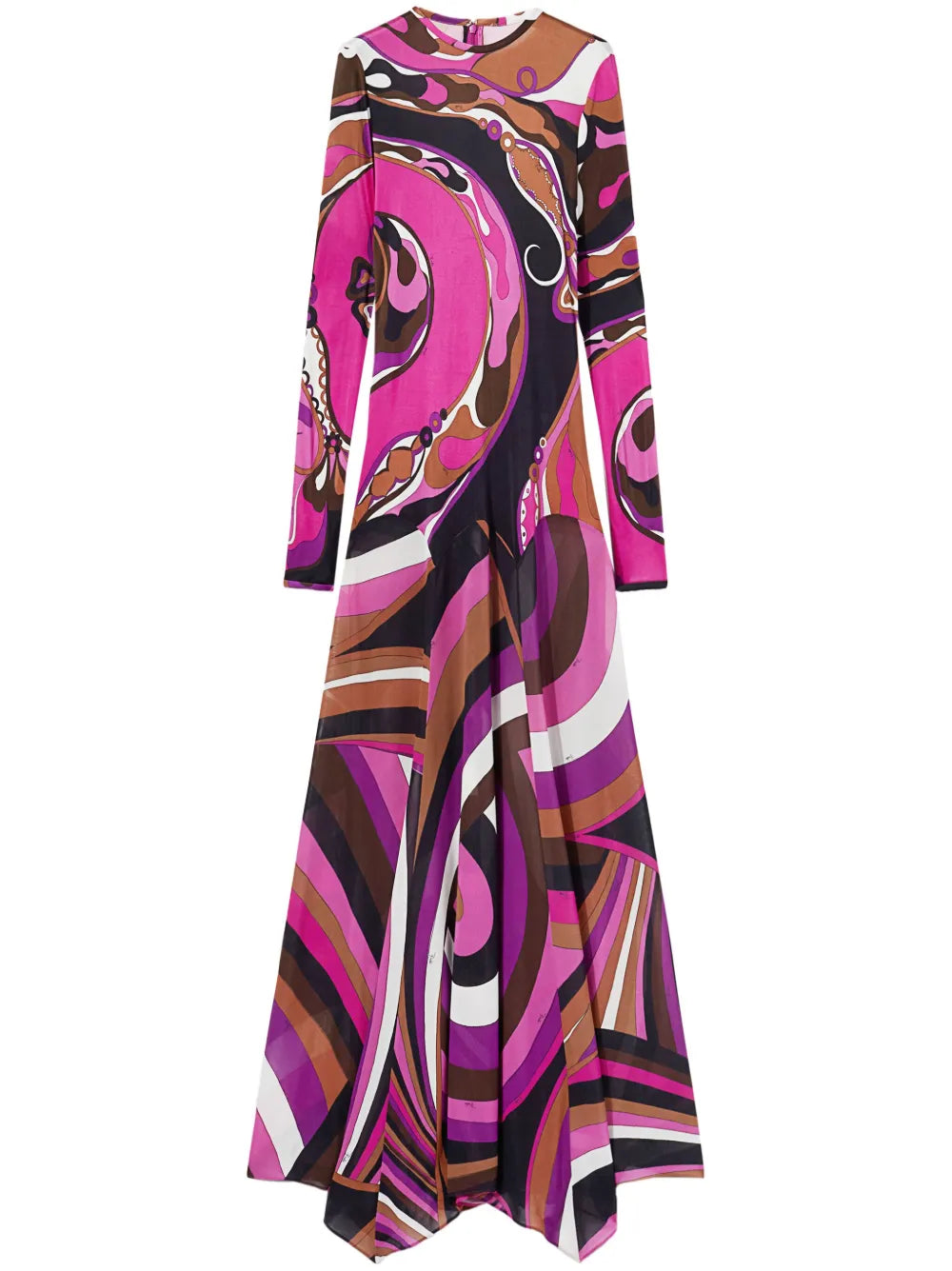 Orchidee And Iride-Print Maxi Dress