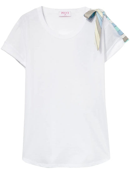 Bow-Detail Cotton T-Shirt