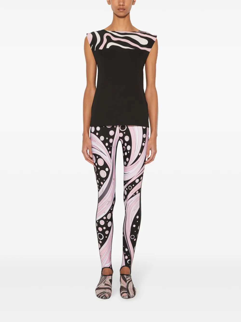 Marmo-Print Top