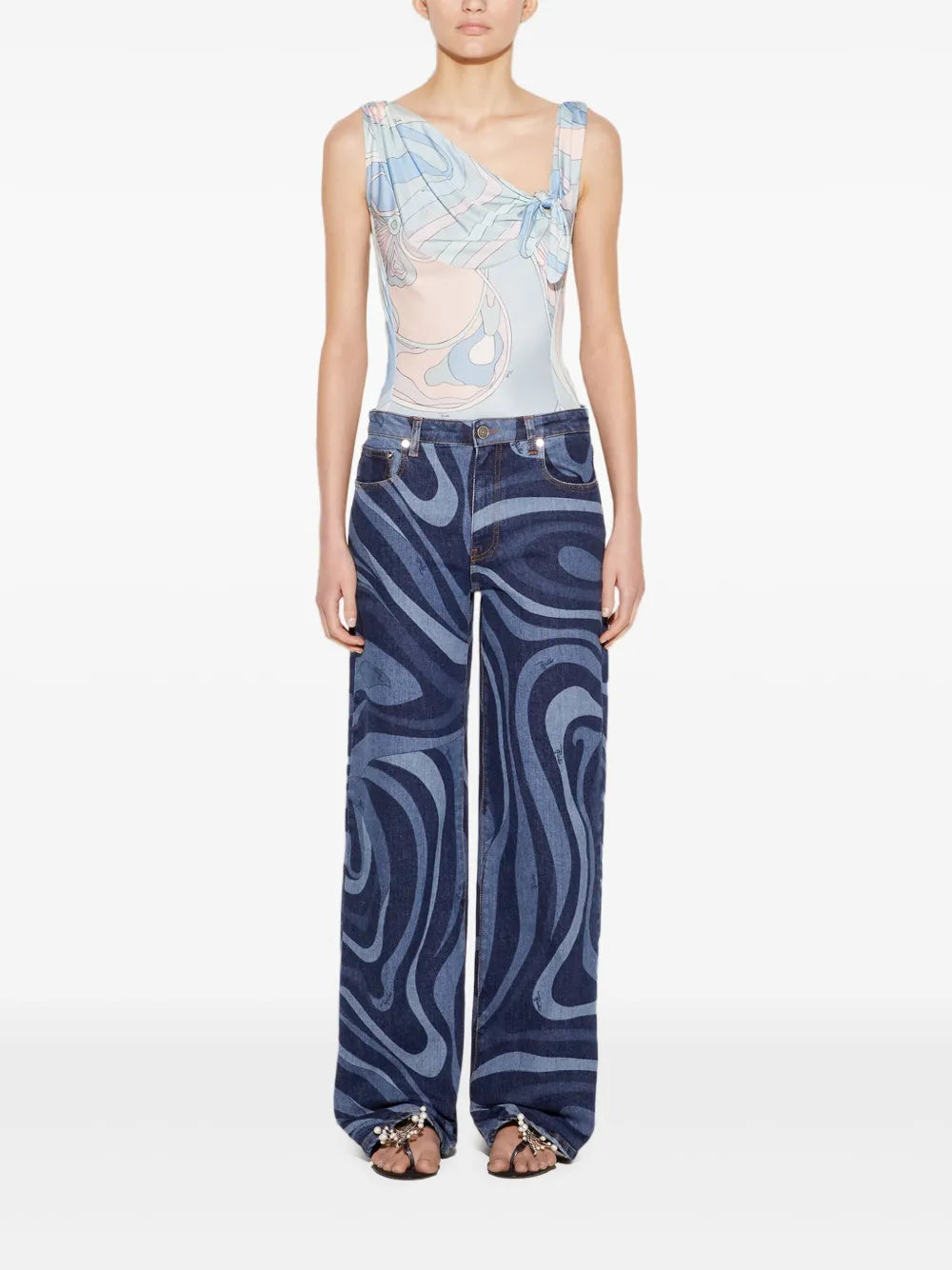 Orchidee-Print Top