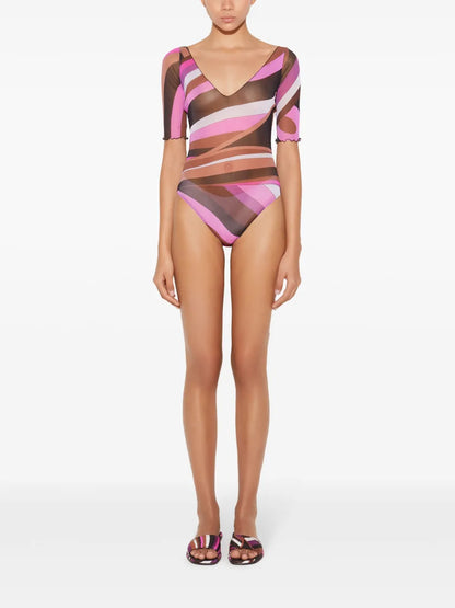 Iride-Print Bodysuit
