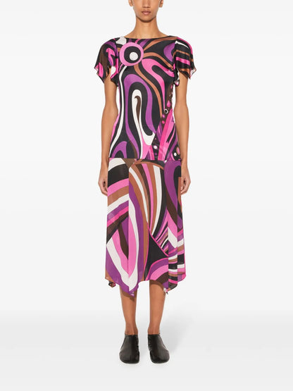 Marmo-Print Top