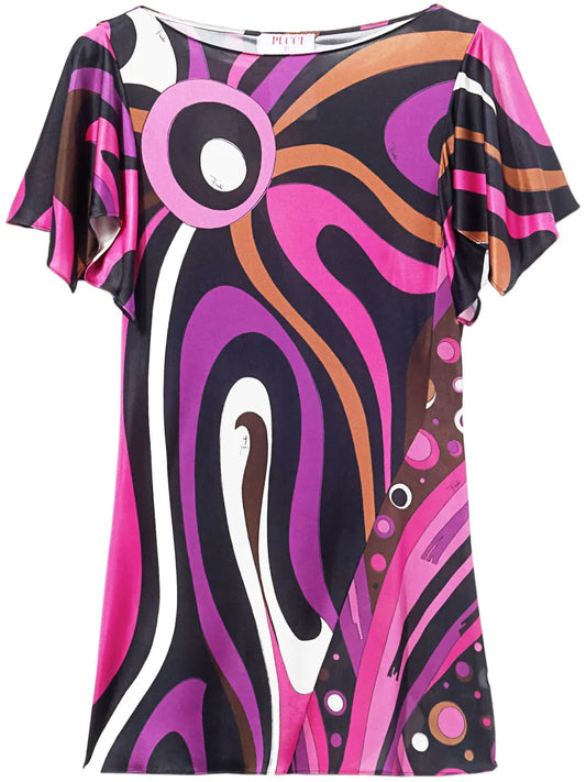 Marmo-Print Top