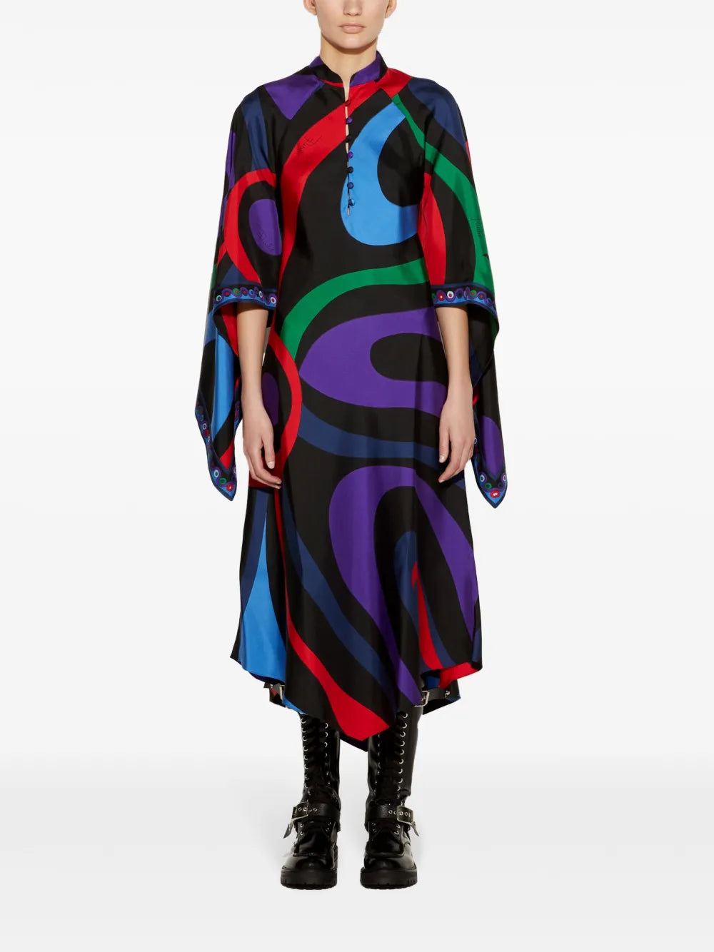 Marmo-Print Kaftan