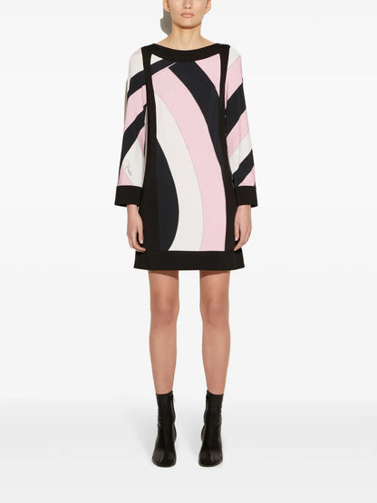 Iride-Print Mini Dress