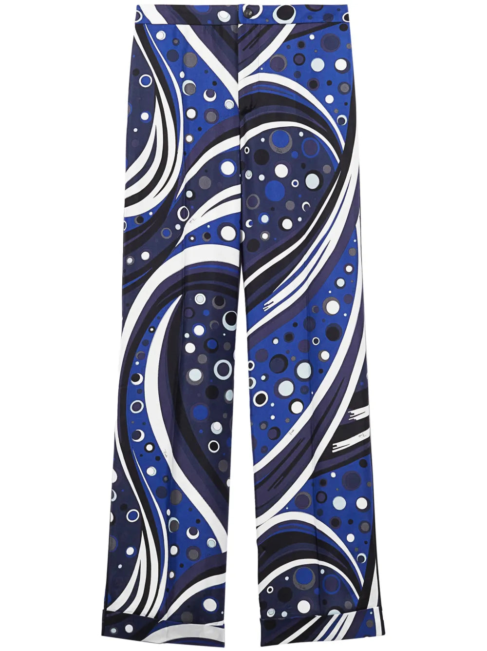 Fontane-Print Silk Trousers