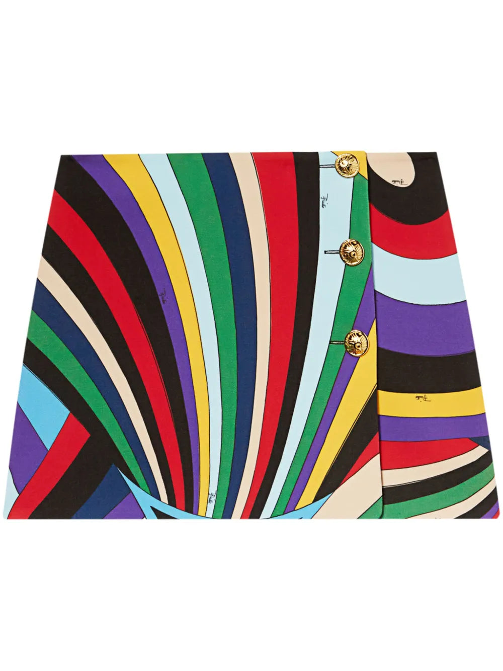 Iride-Print Mini Skirt