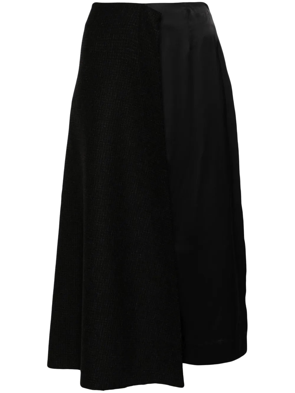 Micro-Pattern Midi Skirt