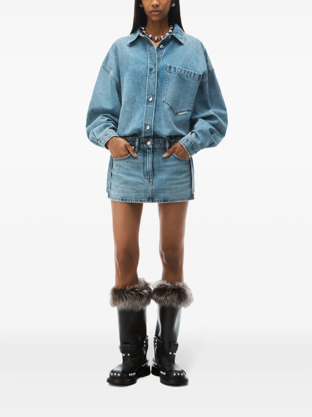 Long-Sleeved Shirt Dress