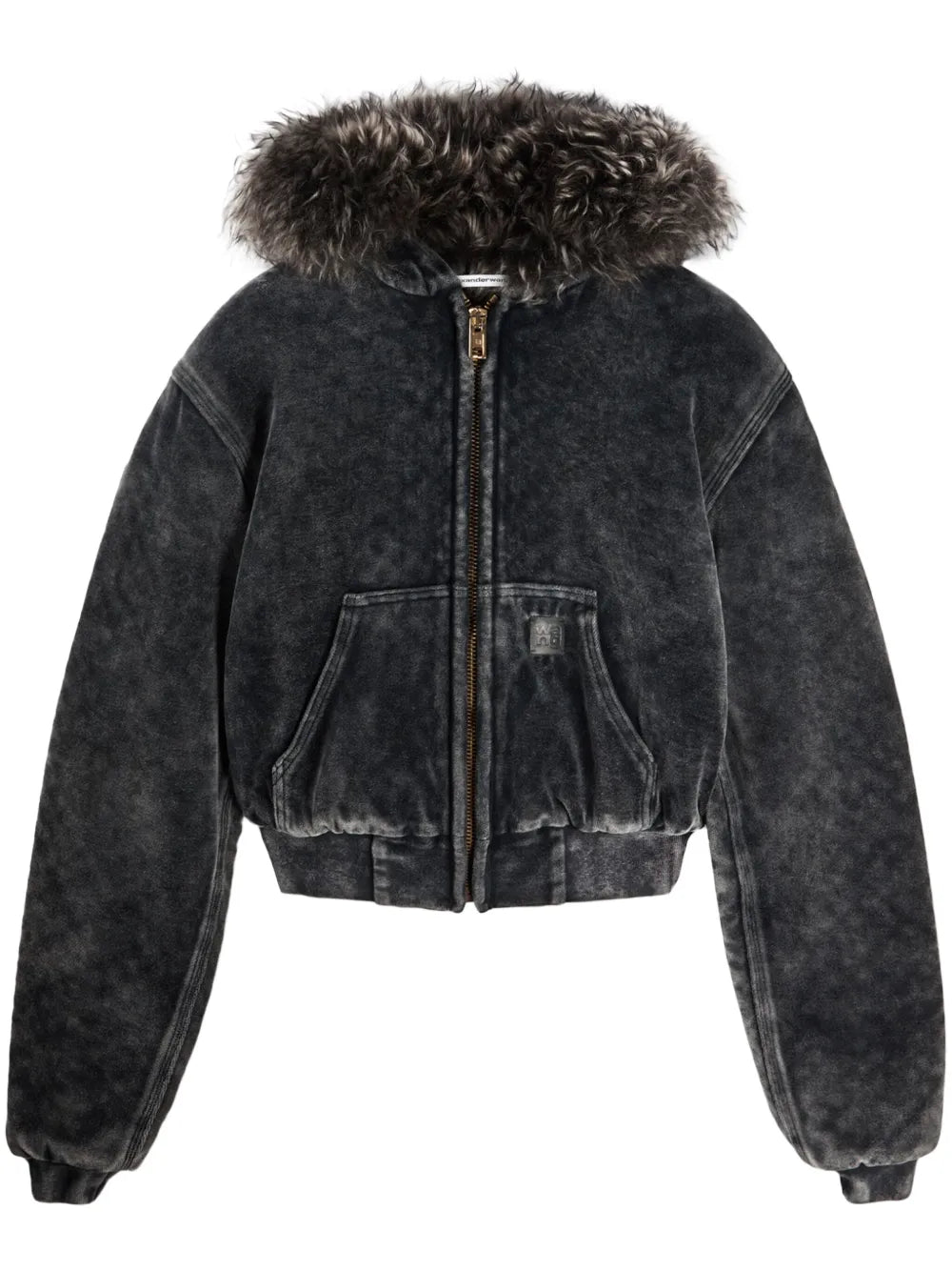 Velour Hooded Jacket