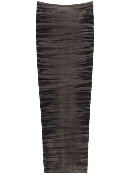 Animal-Print Maxi Skirt
