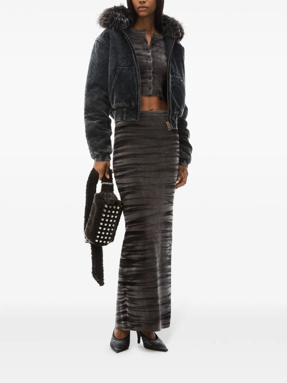Animal-Print Maxi Skirt