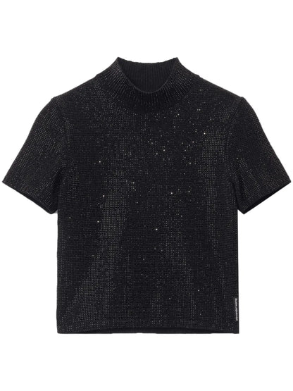 Crystal-Embellished Hotfix Top
