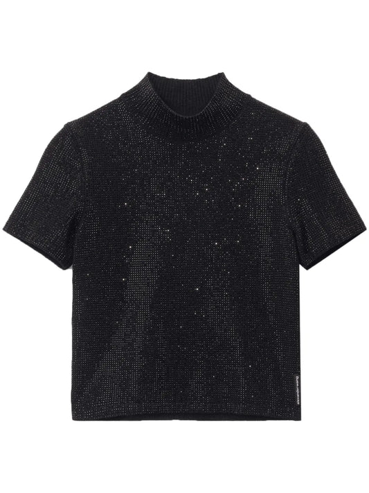 Crystal-Embellished Hotfix Top