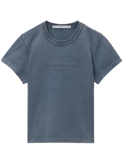 Logo-Appliqué Shrunken T-Shirt