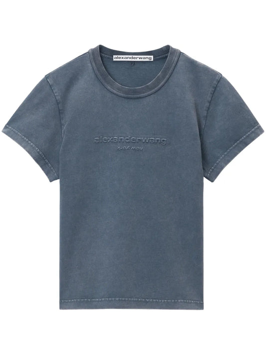 Logo-Appliqué Shrunken T-Shirt