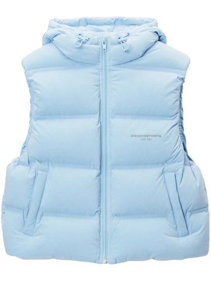 Logo-Jacquard Padded Gilet