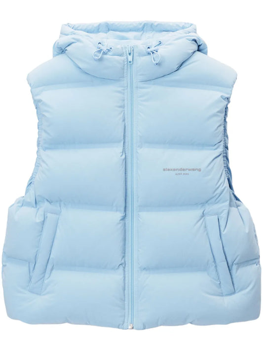 Logo-Jacquard Padded Gilet