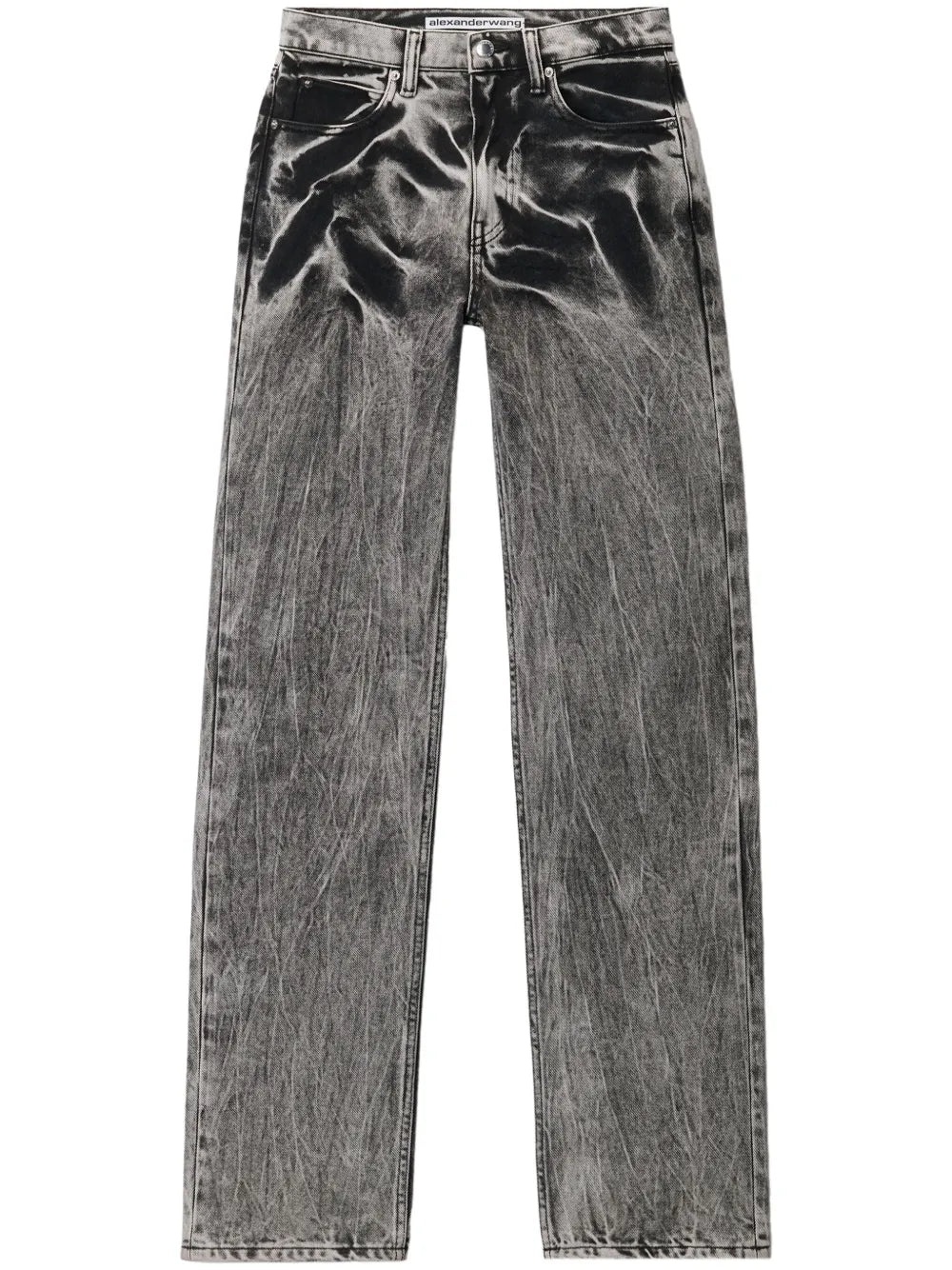 Embroidered Logo Straight-Leg Jeans