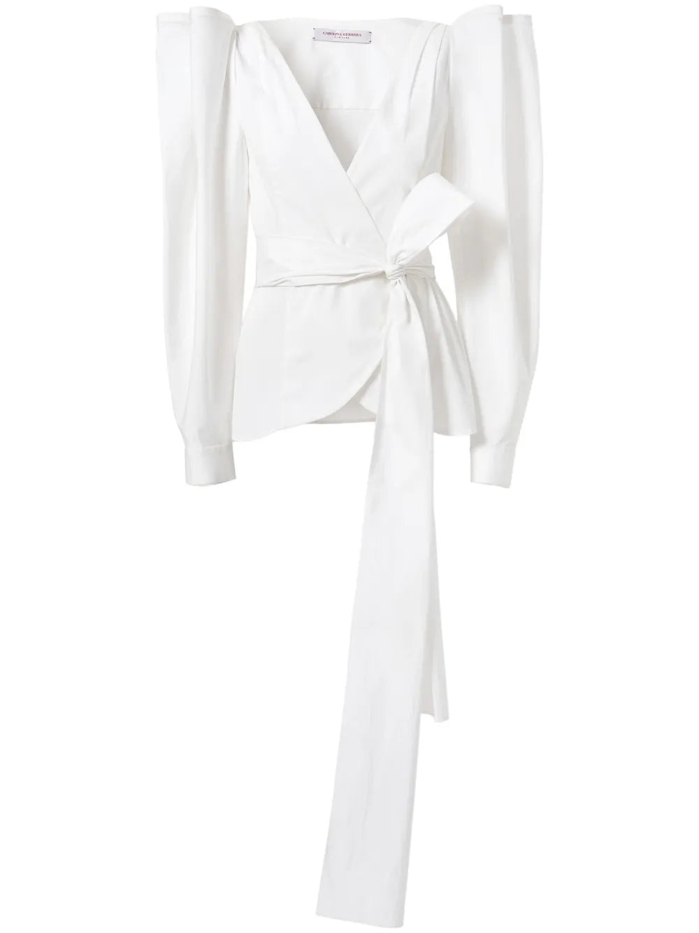 Wrap Puff-Sleeve Top