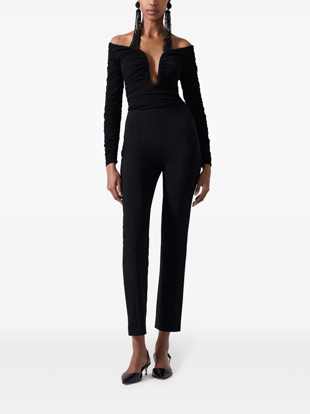 Ruched U-Neck Top