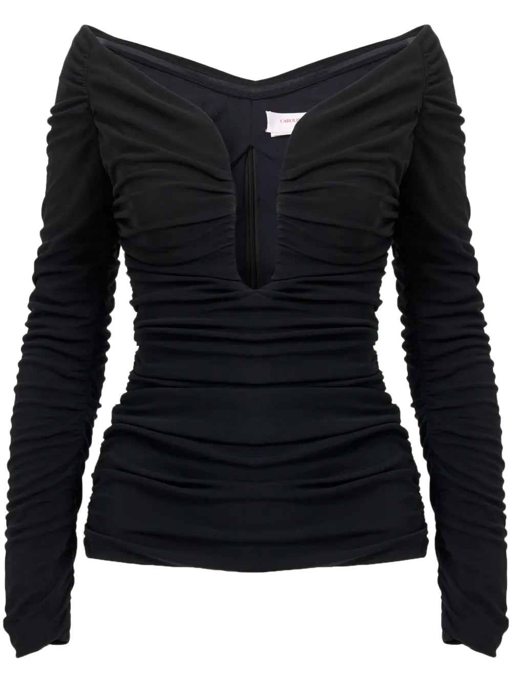 Ruched U-Neck Top
