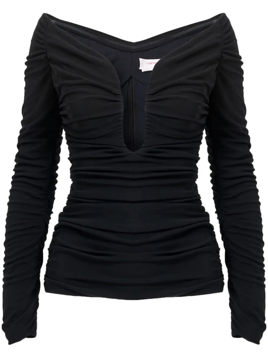 Ruched U-Neck Top