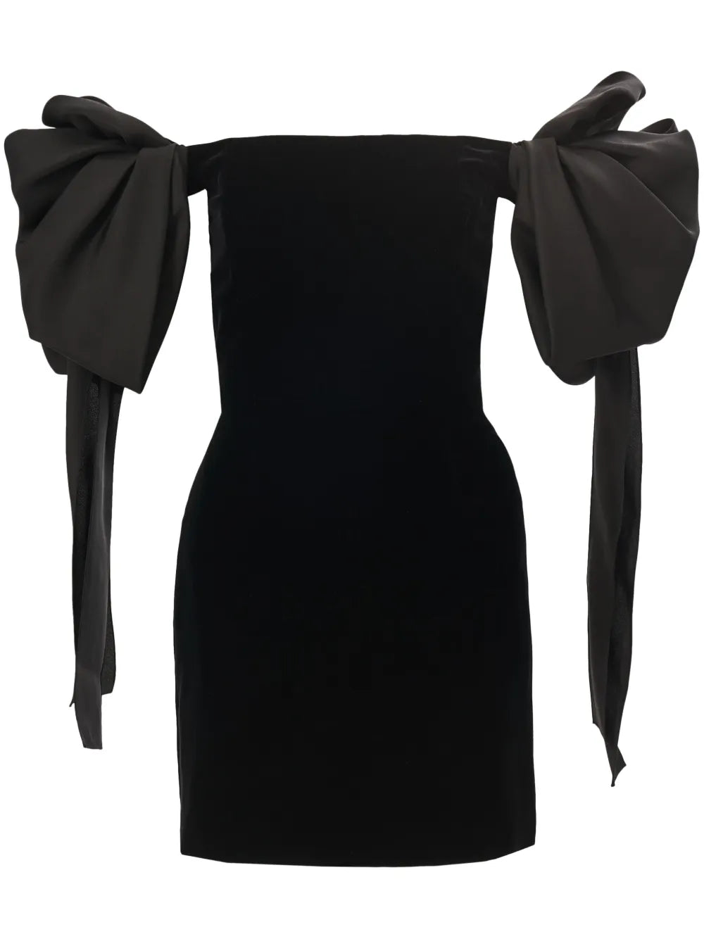 Off-Shoulder Velvet Mini Dress