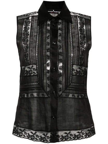 Floral-Lace Shirt