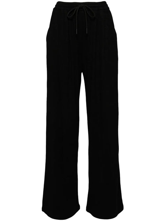 Drawstring Straight-Leg Trousers