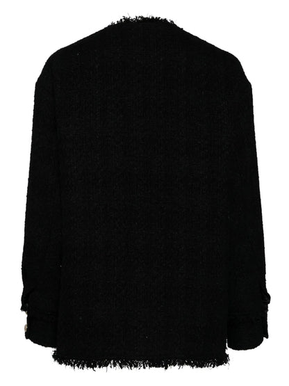 Tweed V-Neck Jacket