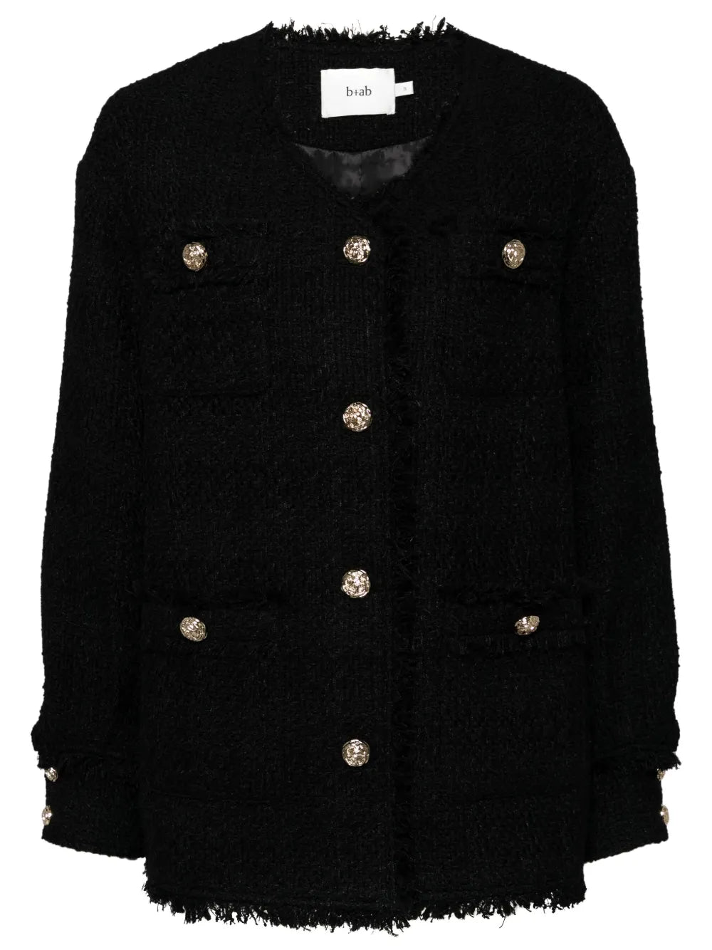 Tweed V-Neck Jacket