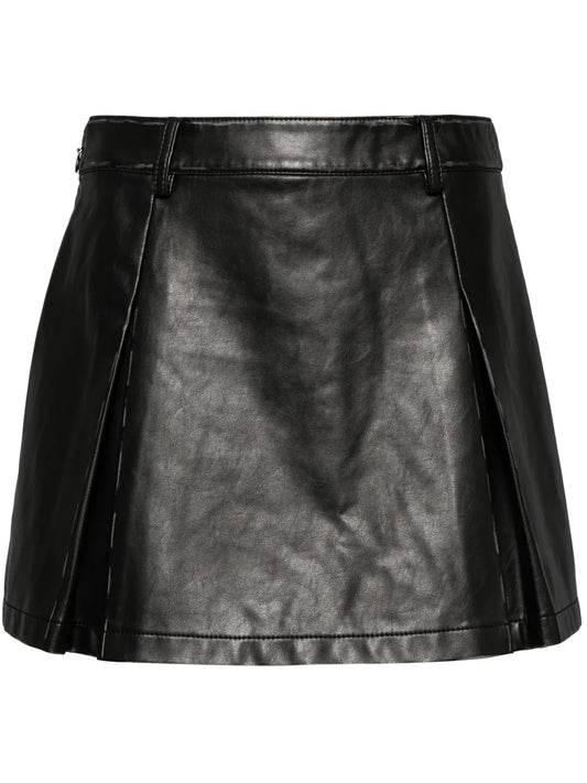 Pleated Mini Shorts