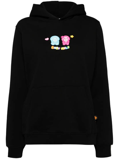 Logo-Print Long-Sleeved Hoodie