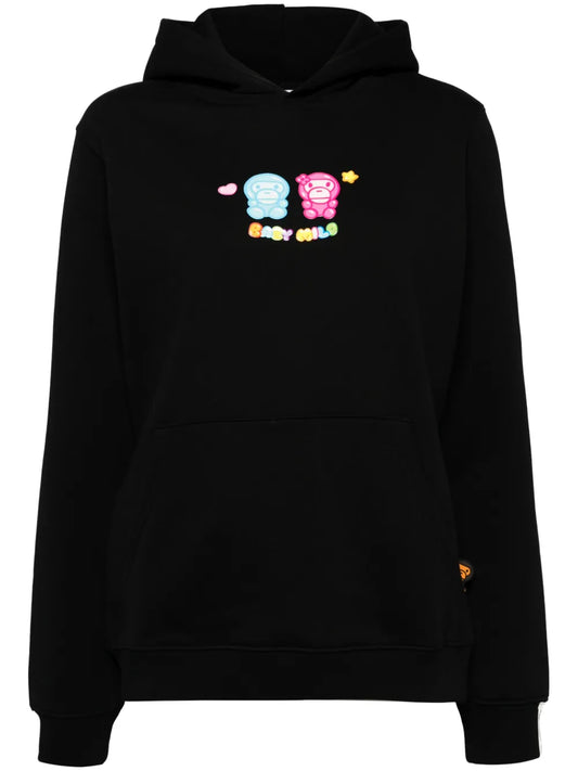 Logo-Print Long-Sleeved Hoodie