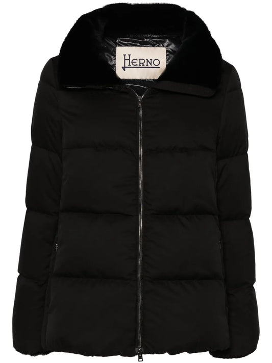 Faux-Fur Collar Puffer Jacket