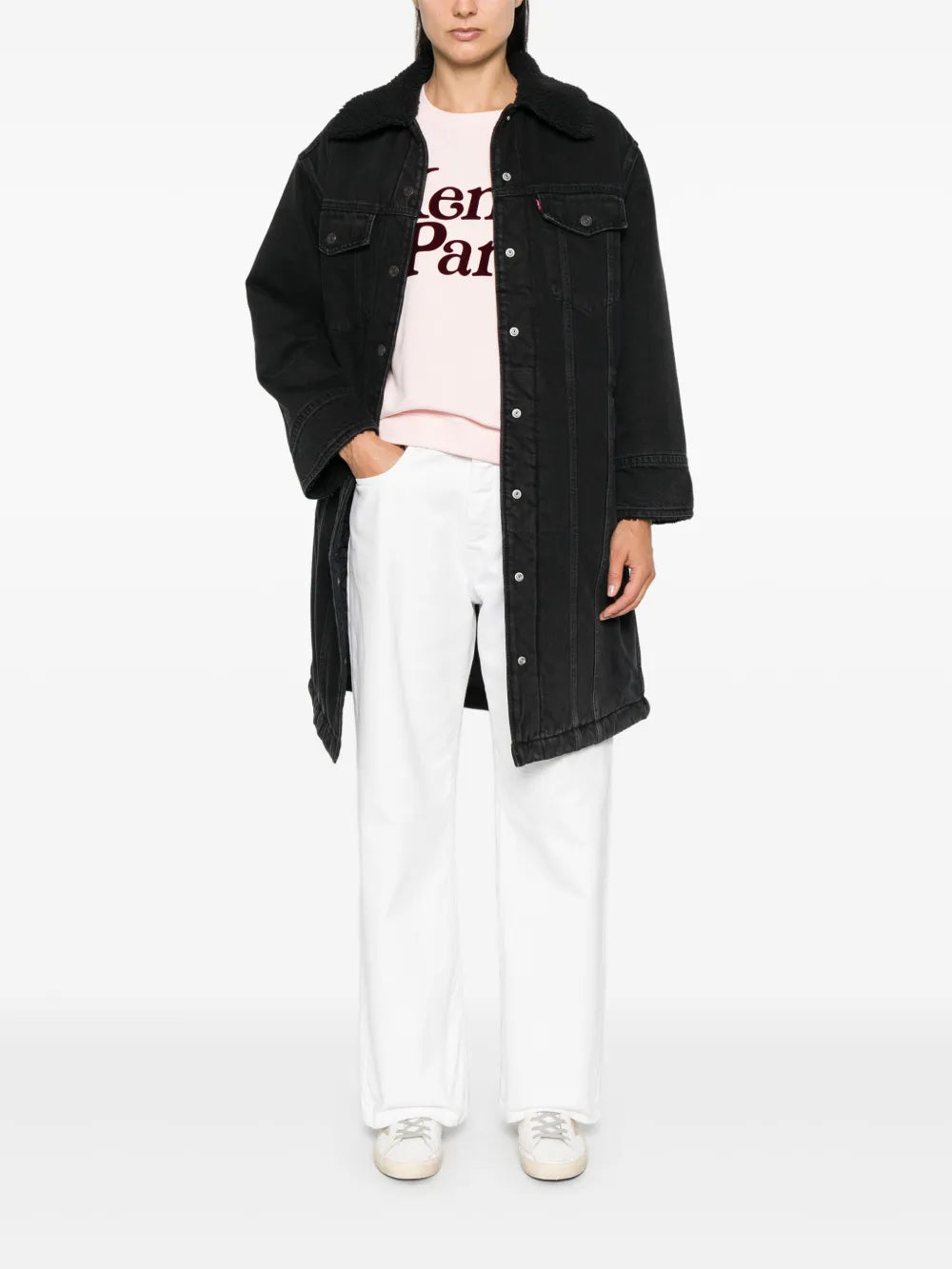 Longline Padded Trucker Coat