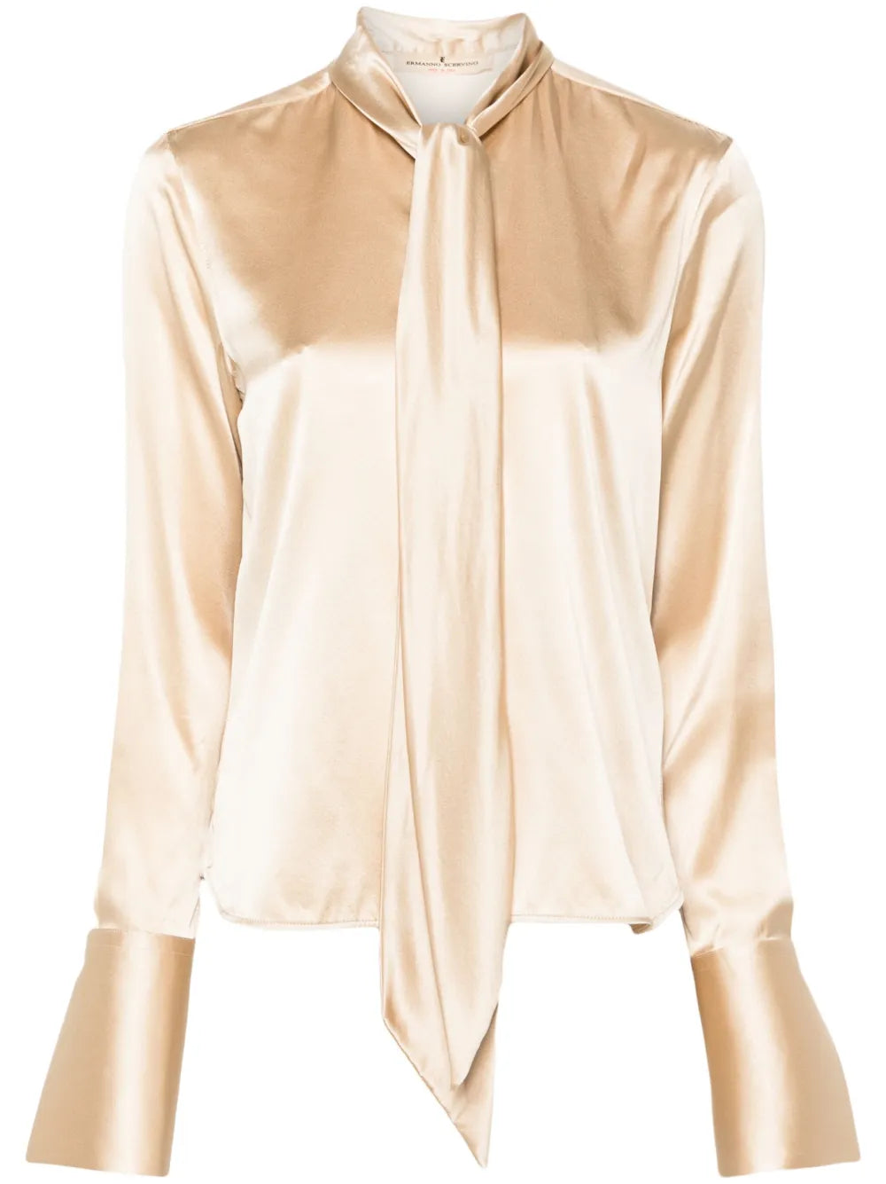 Pussy-Bow Collar Shirt