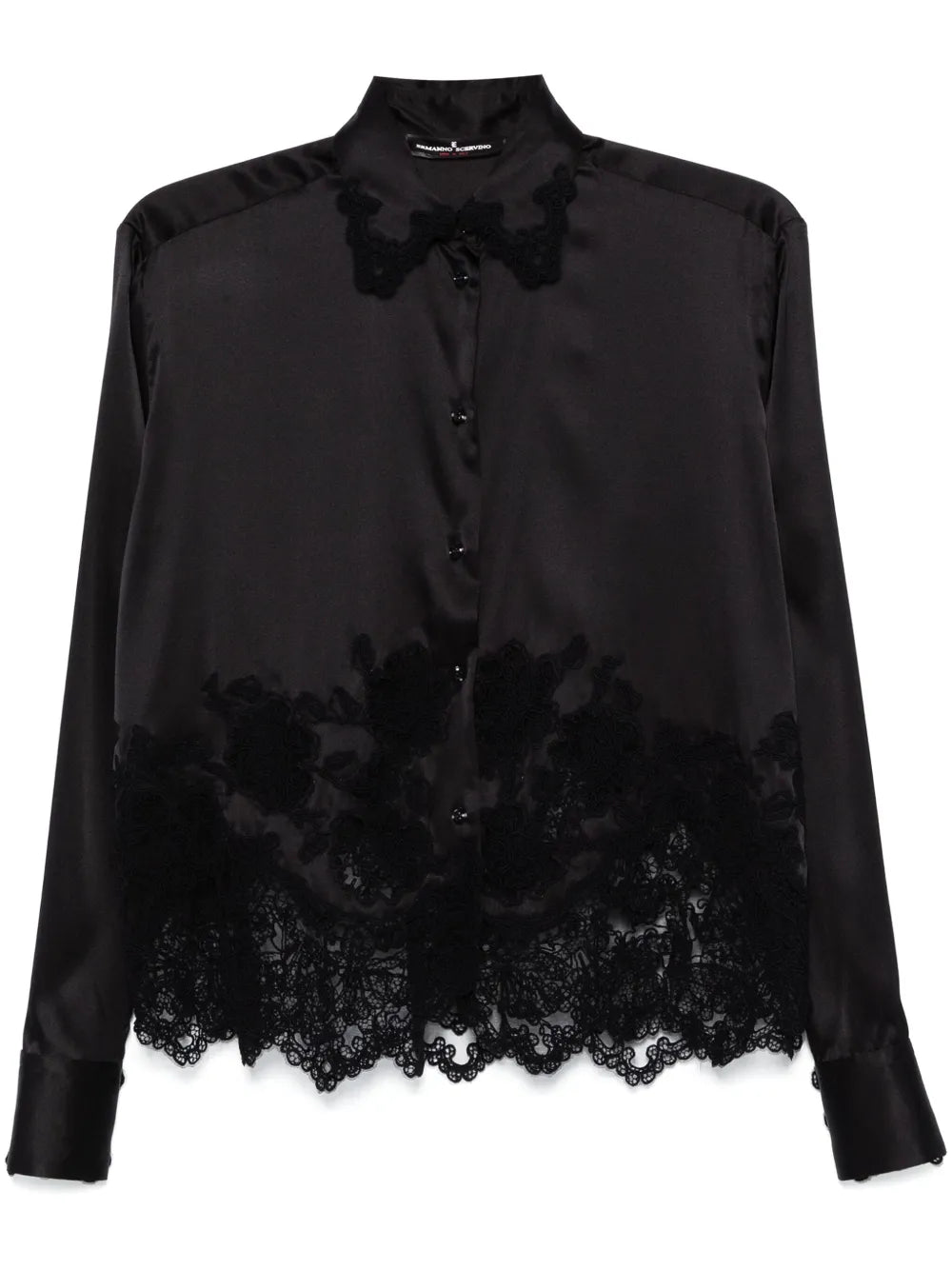 Lace-Panel Shirt