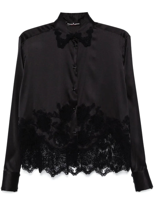 Lace-Panel Shirt