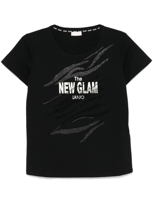 Rhinestone-Embellished T-Shirt