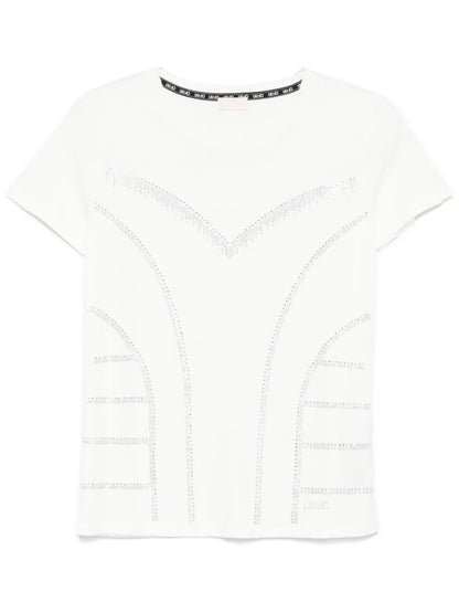 Rhinestone-Embellished T-Shirt