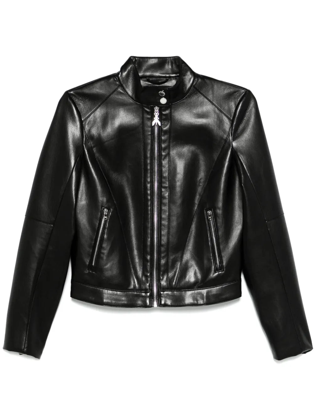 Faux-Leather Biker Jacket