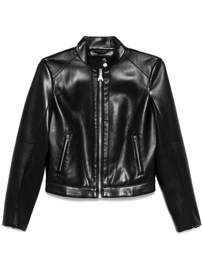 Faux-Leather Biker Jacket