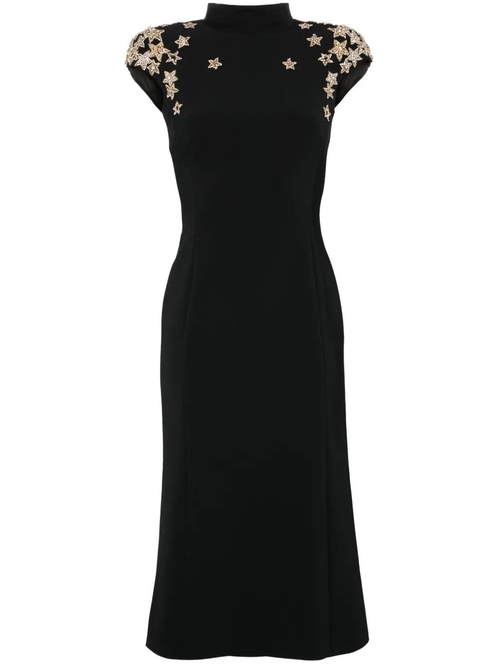 Comet Embroidered-Stars Gown