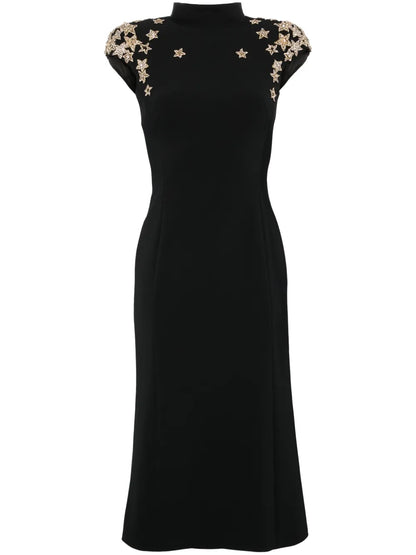 Comet Embroidered-Stars Gown