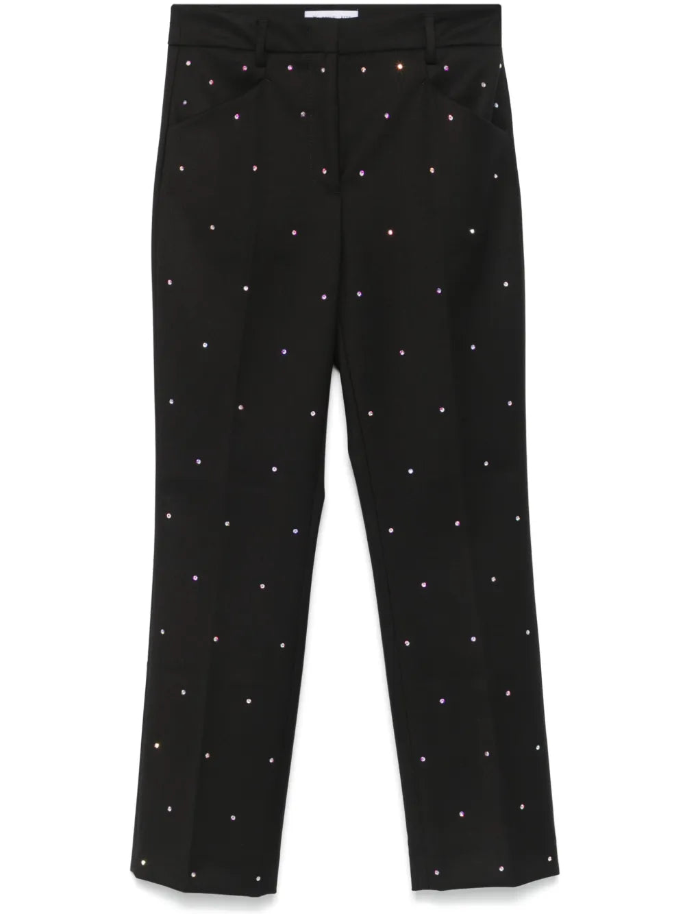 Rhinestone-Embellished Trousers