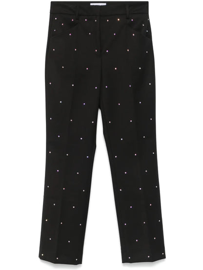 Rhinestone-Embellished Trousers