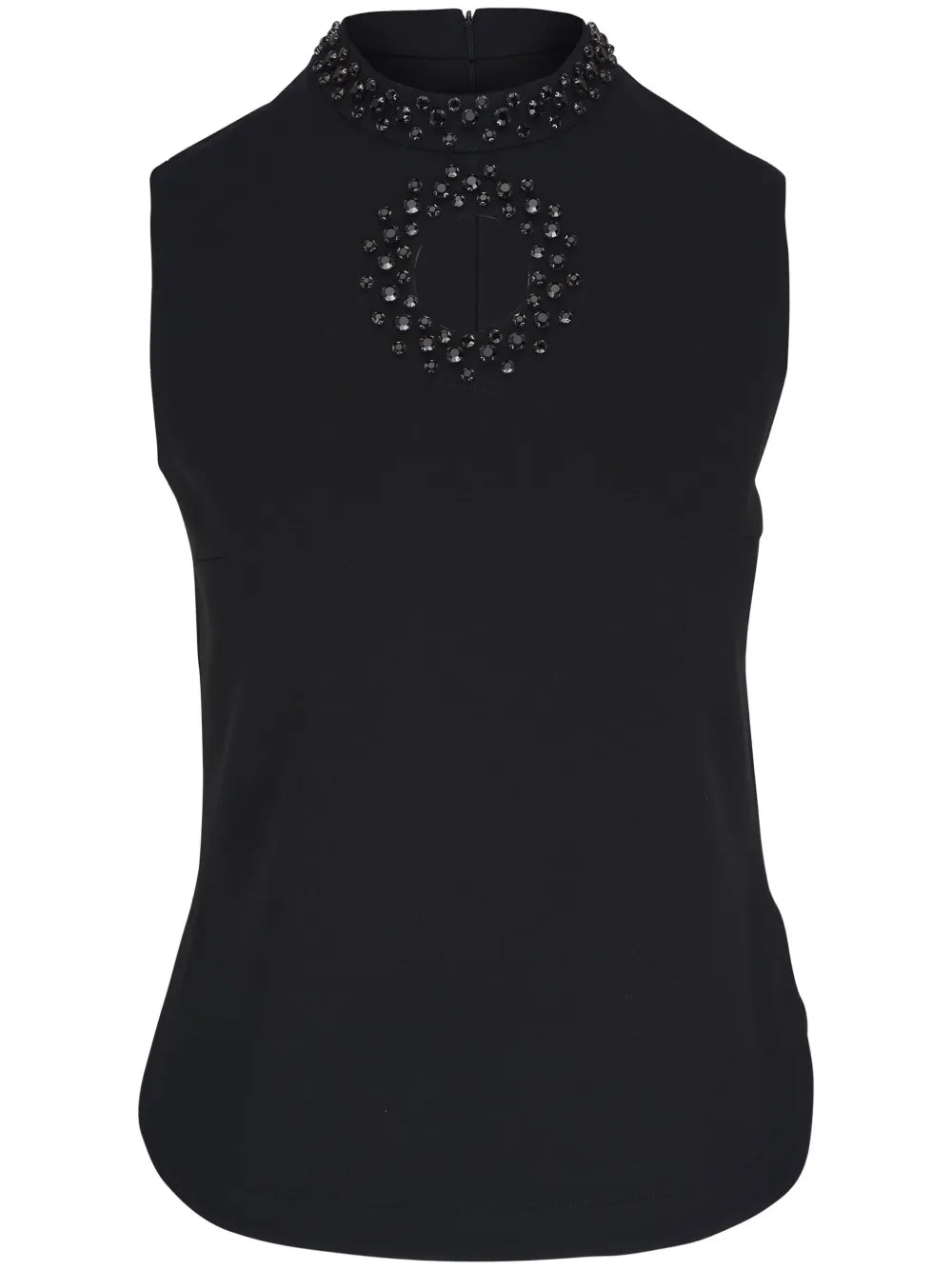 Crystal-Embellished Jersey Top