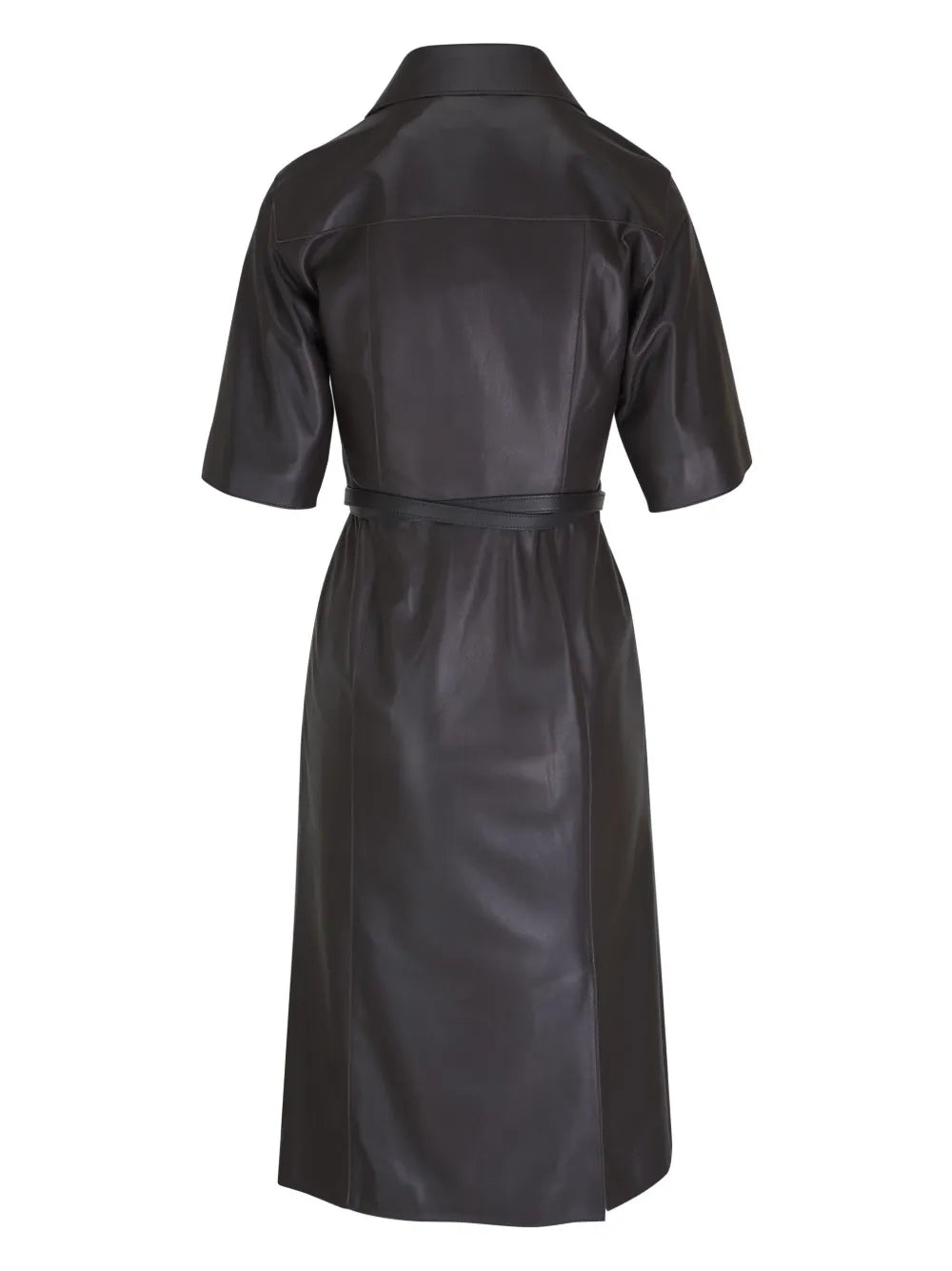 Leather Midi Dress